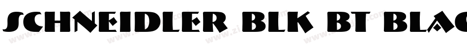 Schneidler Blk BT Black字体转换